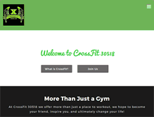 Tablet Screenshot of crossfit30518.com